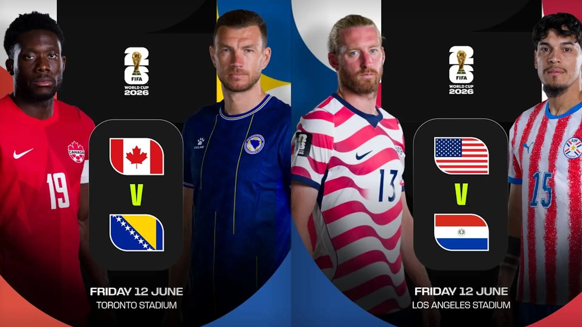Canada and the United States begin their home World Cup 2026 campaign: two more opening ceremonies to take place today