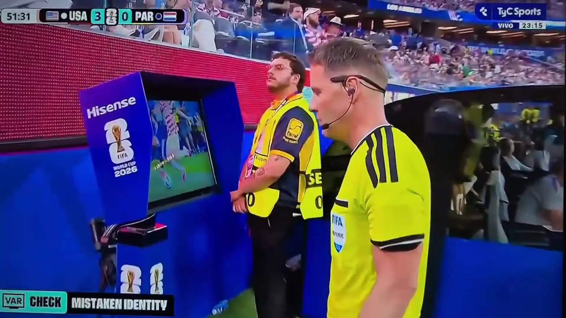 Wrong Identity Rule used for the first time in football history