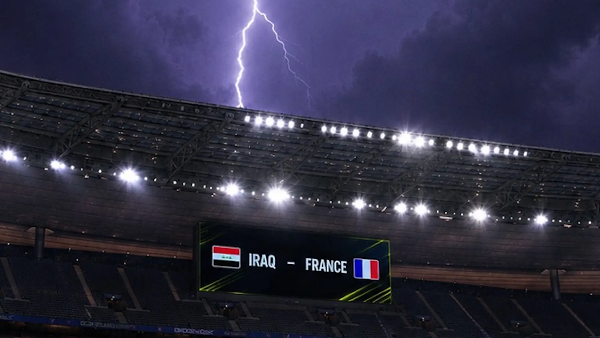 Iraq vs France at World Cup 2026 could be postponed due to thunderstorms and heavy rain
