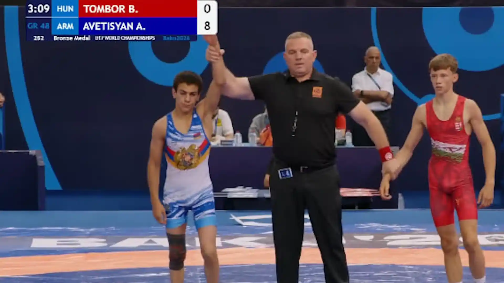 Арарат Аветисян завоевал бронзу чемпионата мира U17 в Баку