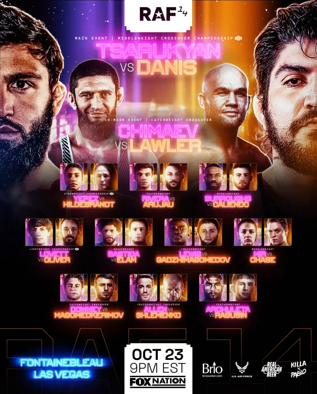 RAF 14 card